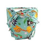 [動物の友人]、サイズミディアム、調節可能でスタイリッシュな乳児用スイムおむつ