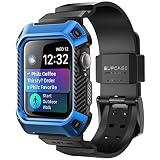 SUPCASE Apple Watch 4ケース ユニコーンビートルプロ ストラップバンド付き頑丈な保護ケース Apple Watch シリーズ4用 [40mm] 2018年版 ブルー SUP-AppleWatch4-UBPro-40-Blue