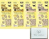 ママ クック フリーズドライ 猫 おやつ 人気粒タイプセット (ムネ肉スナギモミックス 18g, ムネ肉レバーミックス 18g) + Soicouleur限定ティッシュ (2種×2セット) 25 (4)