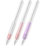 AHASTYLE Apple Pencil用グリップ 疲れ軽減 滑り防止 柔らかな握り心地 Apple Pencil（USB-C）とApple Pencil（第二世代）対応 三つセット