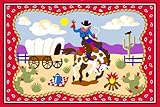 LA Rug Olive Kids Ride 'Em 19-by-29-Inch Nylon Rug [並行輸入品]