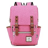 aloha lama(アロハラマ) リュック バッグ パック メンズ レディース スクエア ユニセックス 高校生 大学生 通勤 通学 部活 青 黒 灰色 ピンク m013 (ピンク)