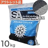 【アウトレット品】アスファルト補修材 全天候型常温合材　SAパーマネントパッチ（細粒型）10kg ブライテック