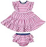 DADWAY Apparel カラーボーダーワンピ(ブルマ付)/ 90cm /パープル AP31846490