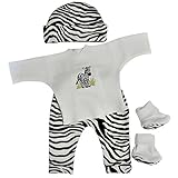 【未熟児】【低出生体重児】【早産児】【NICU】用 ベビー服：4点セット ゼブラ (2300-3000g)