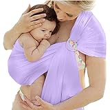 Domybest 新生児 ベビースリング 赤ちゃん 抱っこ紐 ベビーキャリア 8色選べる (紫)