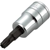 KTC(ケーテーシー) 9.5mm (3/8インチ) ショートT型 いじり止め トルクス ビットソケット T45 BT3T45HS