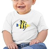 カラフル　魚　海の動物子供服 ベビーTシャツ 半袖 男の子 女の子 クルーネック カジュアル