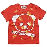 《初夏盛夏対応》 GARACH(ギャラッチ) 天竺ENJOY DREAM半袖Tシャツ 130cm/Re NO.AH-1721316