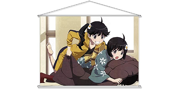 Amazon 物語 シリーズ 化物語 偽物語 阿良々木暦 阿良々木火憐 阿良々木月火 B2タペストリー 約72 8cm 51 5cm アニメ 萌えグッズ 通販