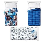4pc Star Wars Episode 7 the Force Awakens Reversible Twin Comforter & Sheet Set [並行輸入品]