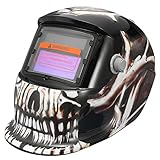 skeleton pattern auto darkening solar welding welders helmet
