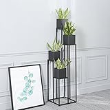 LRW ヨーロッパの鉄の花の床のタイプの植木鉢のラック多層バルコニーのリビングルームの花 ( Size : 40*40*80cm )