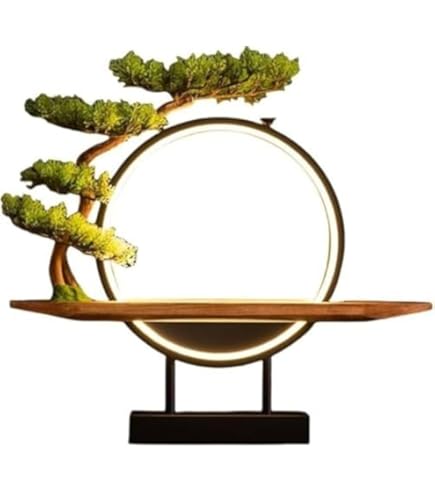 禅仏飾り、人工屋内植物、家の装飾ギフト、LEDライト付きのリアルな偽の盆栽 71dxEWhSMjL._AC_UF350, 工芸品