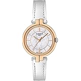 TISSOT(ティソ) 腕時計 レディース TISSOT フラミンゴ ホワイト・マザーオブパール文字盤 レザーベルト T0942102611101 [正規輸入品]