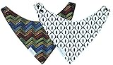 Hold Me Close Baby Bandana Drool Bibs 2 Pack, Moisture Wicking Fabric, Cute Baby Gift for Boys & Gir