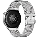 金属製腕時計バンド 22mm 対応Huawei Watch GT6 Pro/GT6/GT5 Pro/GT5/GT4/GT3 46mm、クイックリリース 金属交換ベルト 22mm 対応 Amazfit bip 6/5/GTR4/Garmin Venu4 45mm スマートウォッチベルト、磁気バックル付き