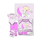 Precious Moments Baby Girls 5 PieceピンクClothingギフトセット – Girl With Bunny Rabbit Inハート0 – 3か月