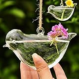 植物 花 装飾 花瓶 ボトル ぶら下げ クリア ガラス 壁 鳥 型水耕栽培 プレゼント 雑貨 飾り 結婚式 容器