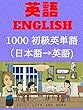 品詞別・初級〜中級英単語 4000（日本語→英語）パート1 Part of Speech Elementary to Intermediate English Words