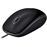 Logicool(ロジクール)【Amazon.co.jp限定】Logicool 有線 静音 マウス M110snBK 左右対称型 USB 簡単接続 有線マウス 静音マウス M110 ブラック 国内正規品