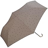 Wpc. 雨傘 ミルキードット ミニ ブラウン 折りたたみ傘 50cm レディース 晴雨兼用 大人可愛い 水玉 ニュアンスカラー ハート金具 通勤 通学 おしゃれ 可愛い 女性 6375-011-002