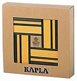 Kapla Green/Yellow Dual Color Wooden Building Set with Art Book [並行輸入品]