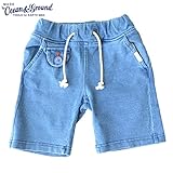 (オーシャンアンドグラウンド)Ocean&Ground インディゴニットイージーハーフパンツ ブリーチ(BC) 120cm