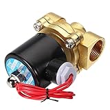 真鍮製の 220 V AC 1/2 インチ電動ウォーター空気燃料ガスソレノイドバルブ