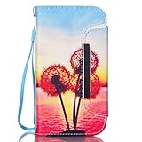 UNEXTATI Galaxy S4 Mini ケース 手帳型ケース 2 in 1 高級PUレザー 耐衝撃 全面保護 Samsung Galaxy S4 Mini ケース カバー Caseレッド, P