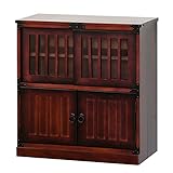 クロシオ 民芸調水屋 幅67cm 水屋箪笥 和家具 ブラウン 完成品 たんす 木製