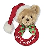 Bearington赤ちゃんの1st Christmas Plush Ring Rattle 5.5 "