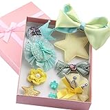 Ochine ヘアクリップ 赤ちゃん ベビー ヘアピン ギフトボックス 6個入り ヘアアクセサリー お花 王冠 星 子供 髪飾り 髪留め かわいい 子供誕生日 出産祝い 子供の日 記念日 プレゼント 