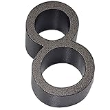 Yihiro アルミ合金 表札 数字ナンバー 8 横40x縦60x厚さ30mm ブラック