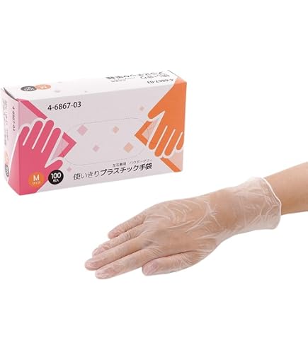 Amazon | 宇都宮製作 使い捨て手袋 プラスチック手袋 LL クリア 100枚
