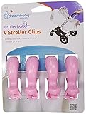 dreambaby ドリームベビー Stroller Clips Black 4 Pack 大きく開くベビーカークリップ4個セット Pink  ピンク
