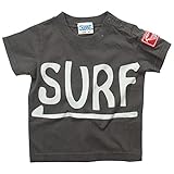 《初夏盛夏対応》 CHANNEL(チャンネル) 天竺SURF半袖Tシャツ 80cm /スミクロ NO.CN-7214