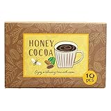 【1箱 計10包入り】 天然甘味料 ステビア 使用 HONEY COCOA はちみつ ココア インスタント スティック 粉末 パウダー