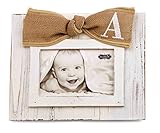 Mud Pie Planked Monogram Bow Frame, A by Mud Pie [並行輸入品]