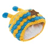 赤ちゃん　秋冬着　帽子　可愛いベビー帽子　子供ハット　ニット　ウール　インナーベルベットビーハット　暖かい　寒さ抵抗　手作り　トレンディ　黄色い