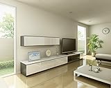 大建工業 収納 MiSEL LIVING PLAN10  開口3600mm FLK-PS010LH1 ルミホワイト/ブラック 幅3600×奥行470（320）×高さ1335mm スタイリッシュ ファニ