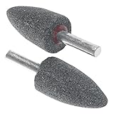 マウントされたポイント，SODIAL(R) 5x グレーの0.78" 直径のコーンヘッドメタルシャンク研削マウントポイント