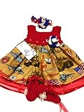 Micクラフトハンドメイドかぎ針編み赤ちゃんセットOutfitドレスヘアバンド靴海兵隊