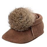 gbsell Toddler Baby Girl Boy Keep Warm PomボールタッセルLeaterスニーカー滑り止め靴