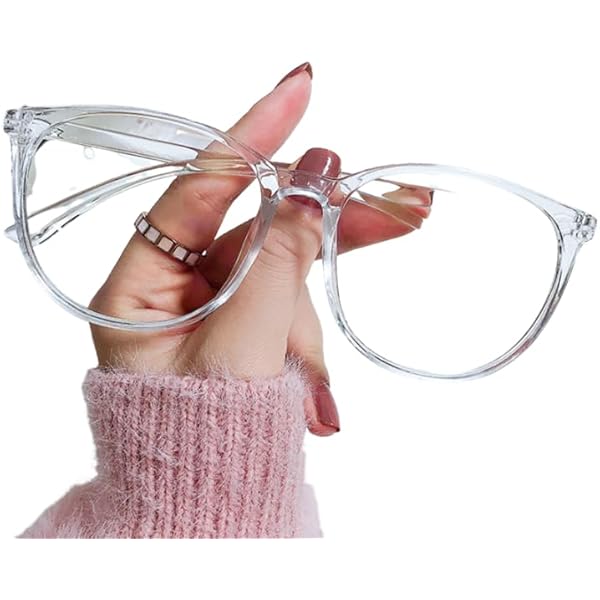 Amazon | [88flix] メガネ 韓国 クリアフレーム ブルーライトカット