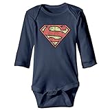 Kamifa カミファ スーパーヒーロー スーパー能力 デザイン 長袖ボディースーツ ベビー服 トップス 幼児 クール Navy 18 Months