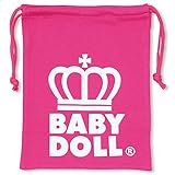 ベビードール 王冠ロゴキンチャク キッズ ベビー Mサイズ ピンク