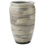 信楽焼 へちもん 傘立 白刷毛 壺型 2-2945