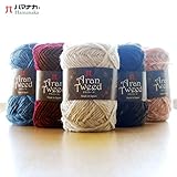 ハマナカ アランツイード 毛糸 並太 15 40g 約82m 秋冬