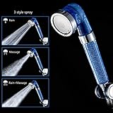 Black Menba 3-Way Spray Filtration Handheld Shower [並行輸入品]